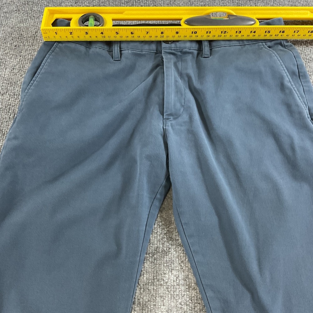 J Crew Flex Slim Fit Chino Pants 32x32 Blue Stretch Flat Front Casual Dress Mens - Picture 7 of 12